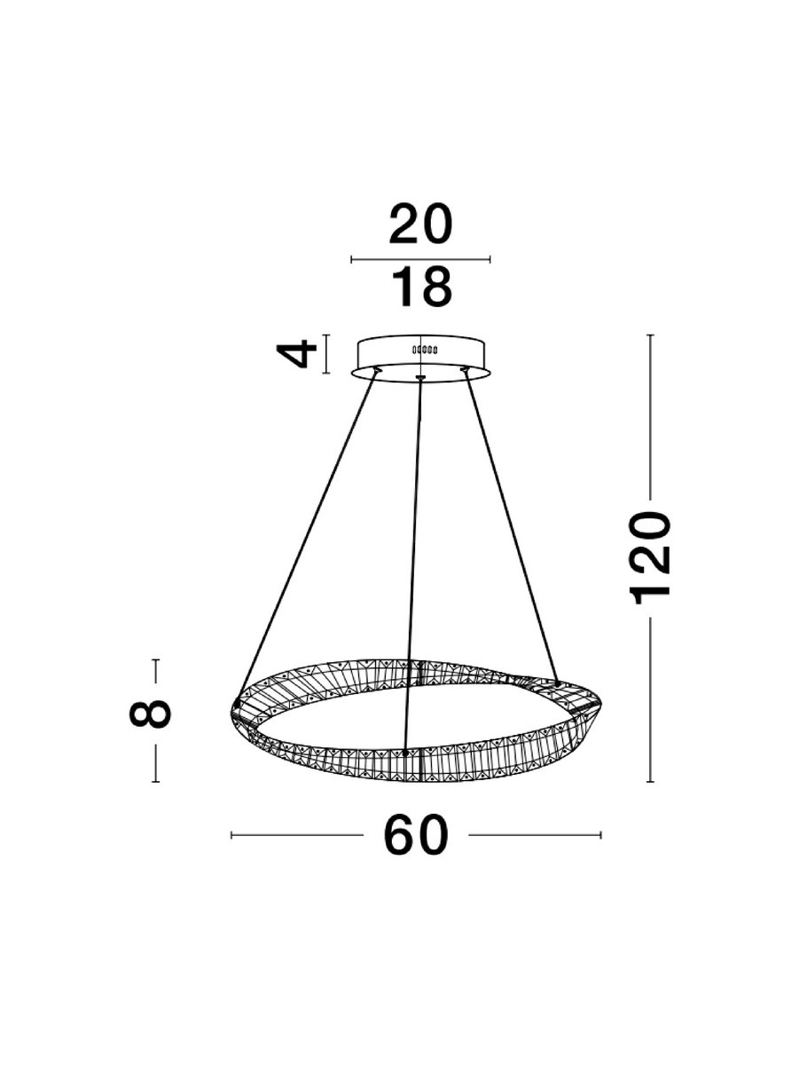Lampa wisząca BAUTA LE42912 - Luces Exclusivas - obrazek 2