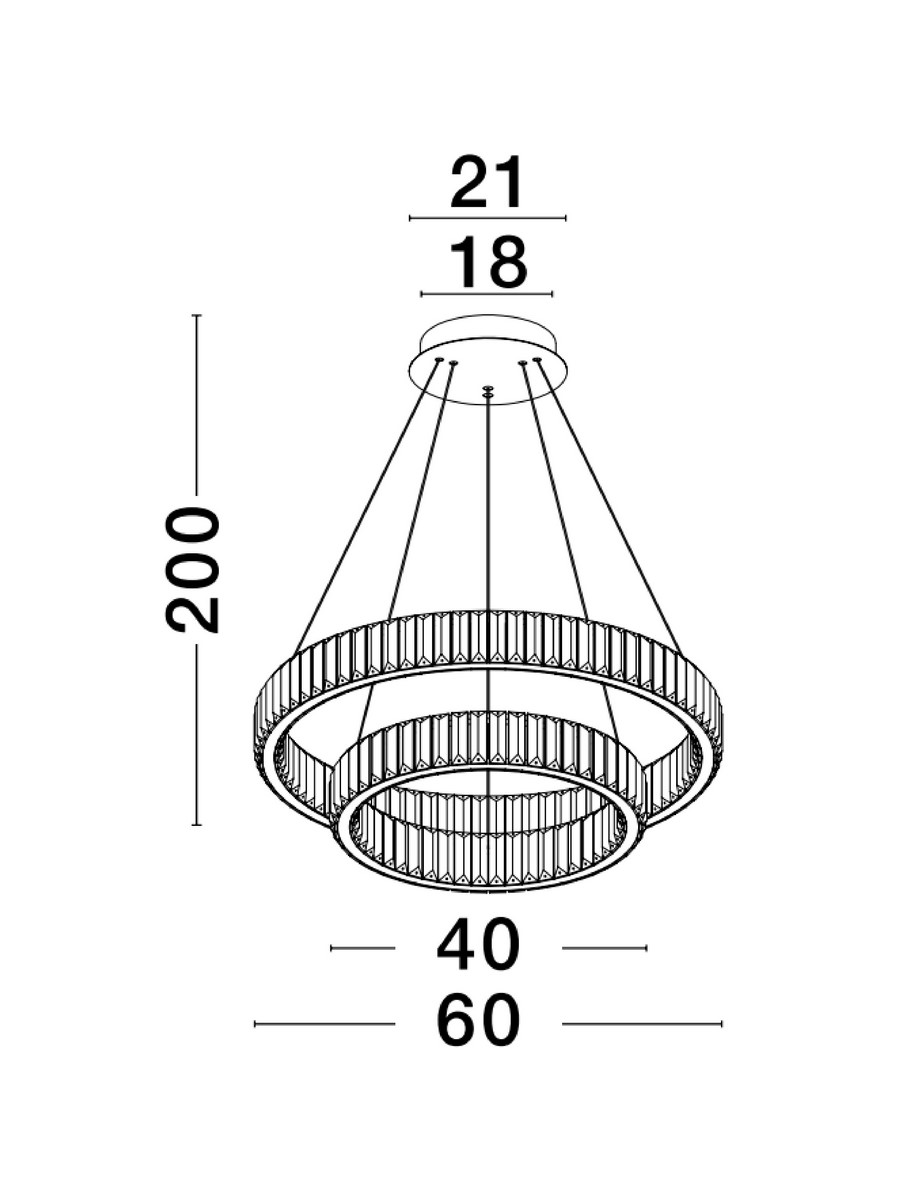 Lampa wisząca BAUTA LE42917 - Luces Exclusivas - obrazek 3