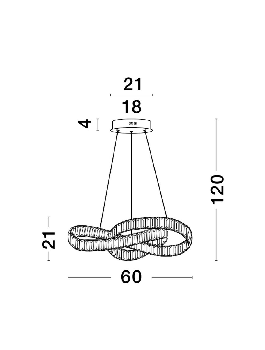 Lampa wisząca SINALOA LE42923 - Luces Exclusivas - obrazek 3