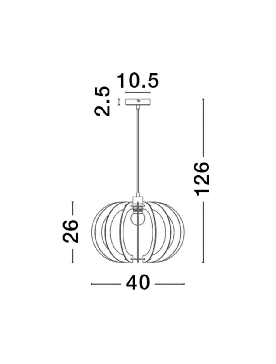 Lampa wisząca NOGALES LE42941 - Luces Exclusivas - obrazek 2