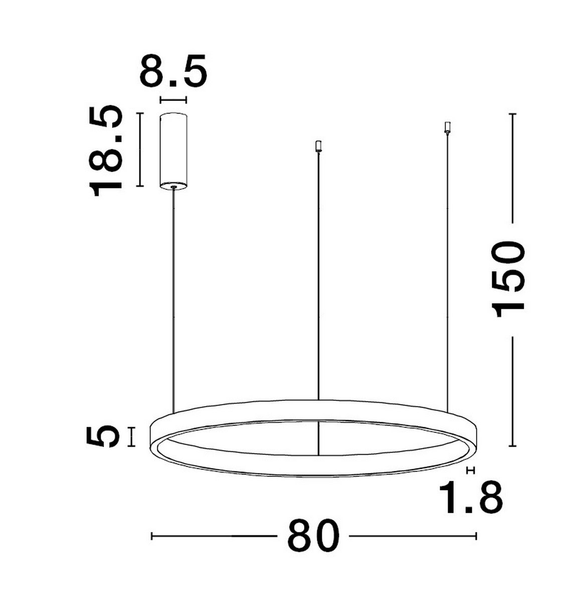 Lampa wisząca BARI LE43247 - Luces Exclusivas - obrazek 3