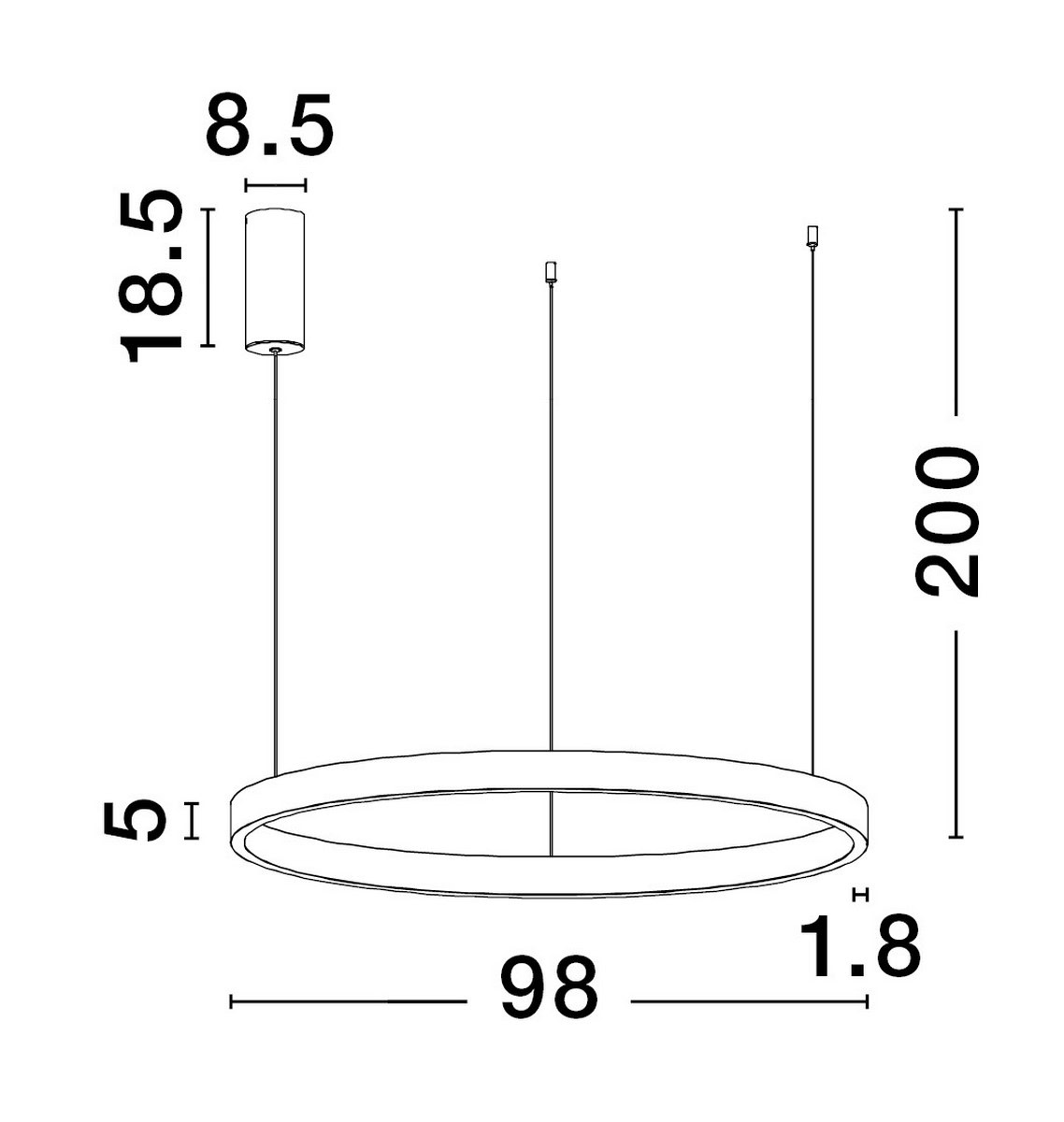 Lampa wisząca BARI LE43248 - Luces Exclusivas - obrazek 3