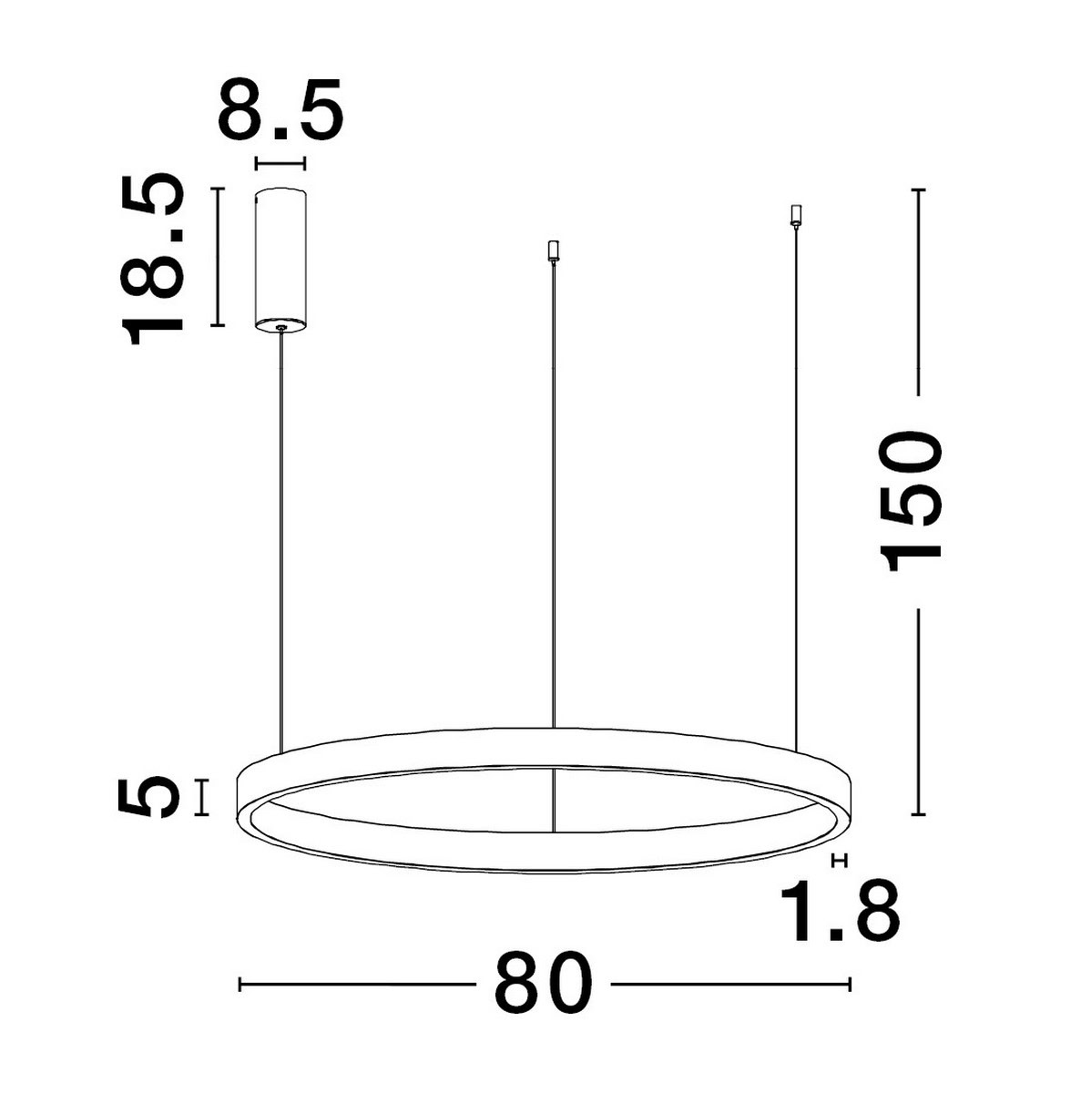 Lampa wisząca BARI LE43253 - Luces Exclusivas - obrazek 3