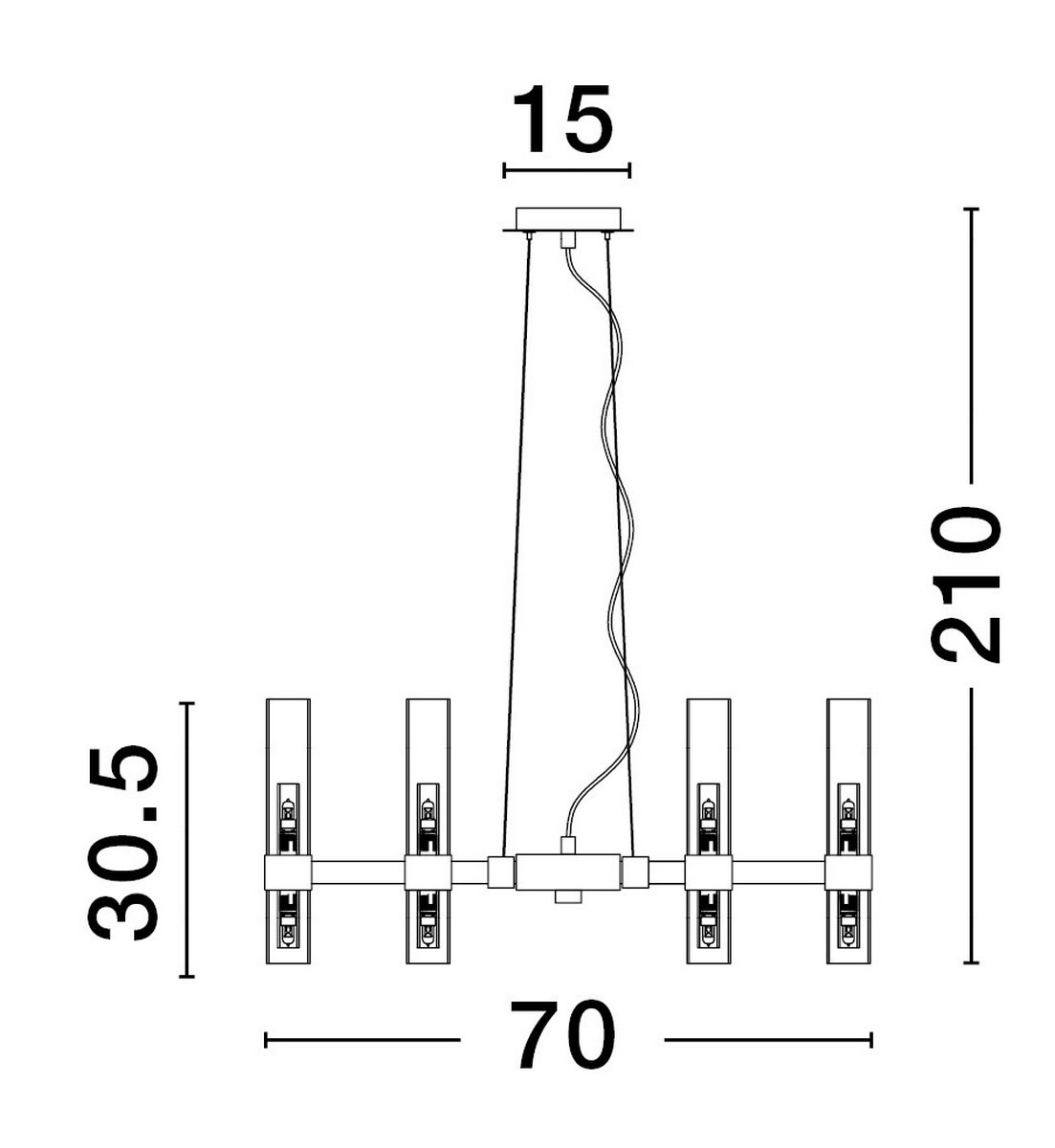 Lampa wisząca ACUNA LE43345 - Luces Exclusivas - obrazek 2