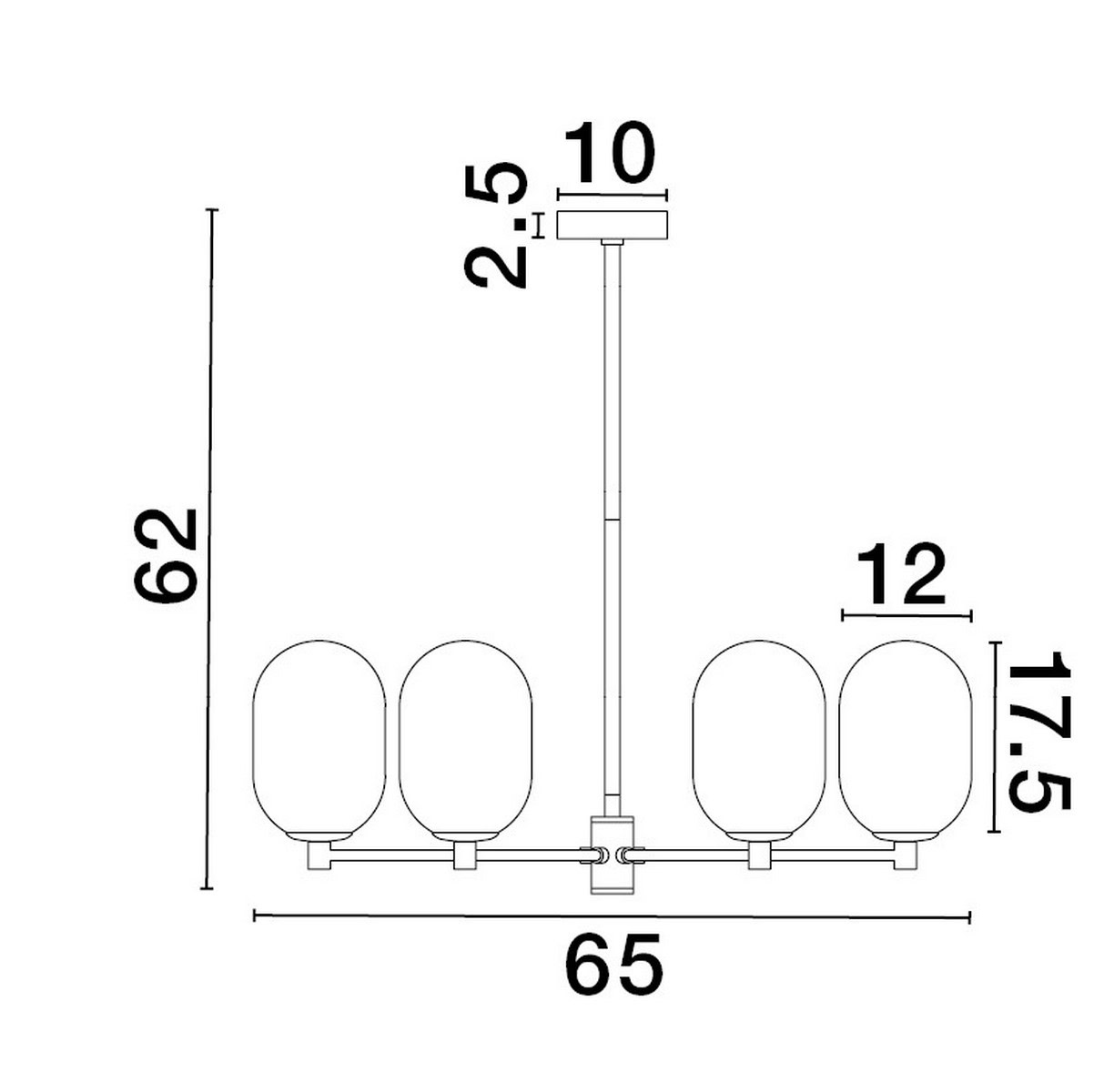 Lampa wisząca BADESI LE43351 - Luces Exclusivas - obrazek 2