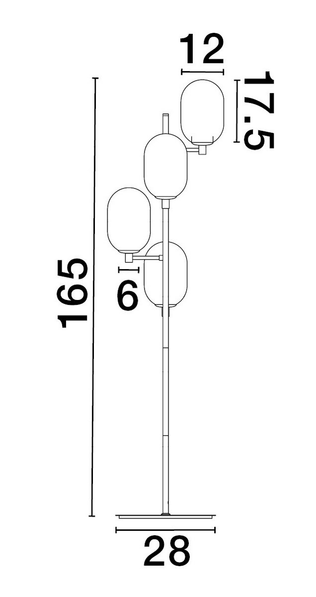 Lampa podłogowa BADESI LE43354 - Luces Exclusivas - obrazek 2