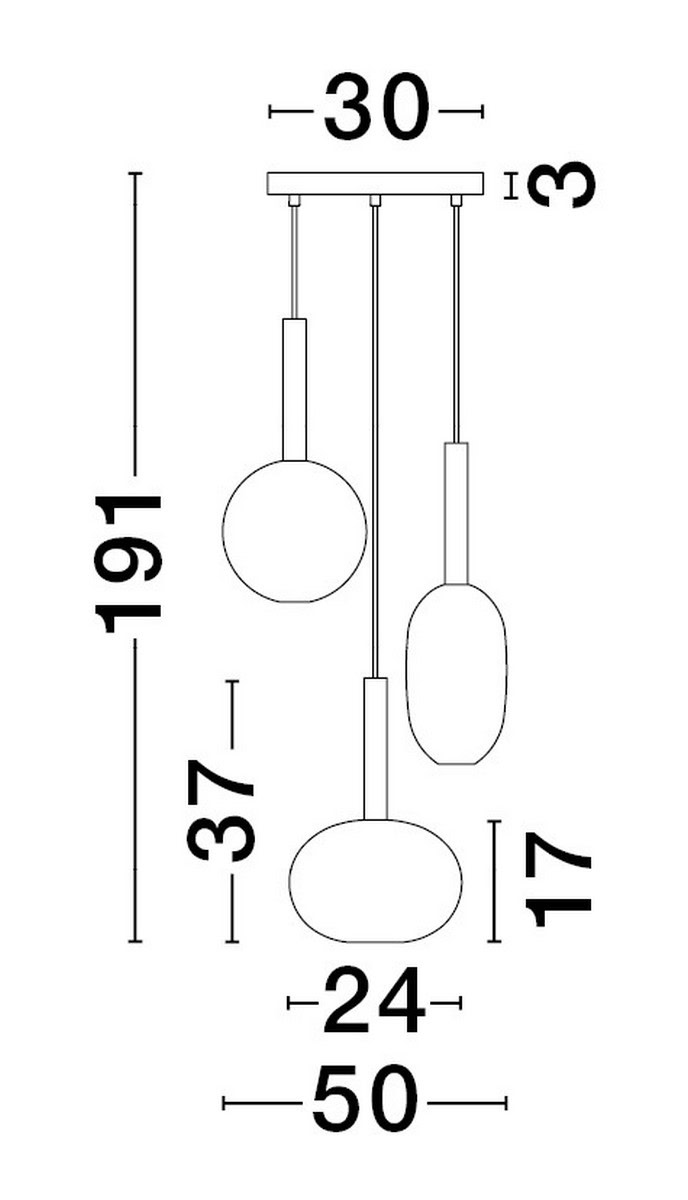 Lampa wisząca BAJOS LE43394 - Luces Exclusivas - obrazek 2