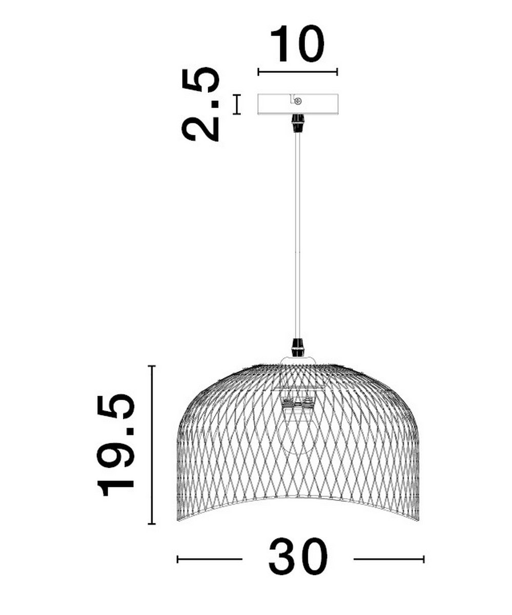 Lampa wisząca BAQUE LE43431 - Luces Exclusivas - obrazek 2