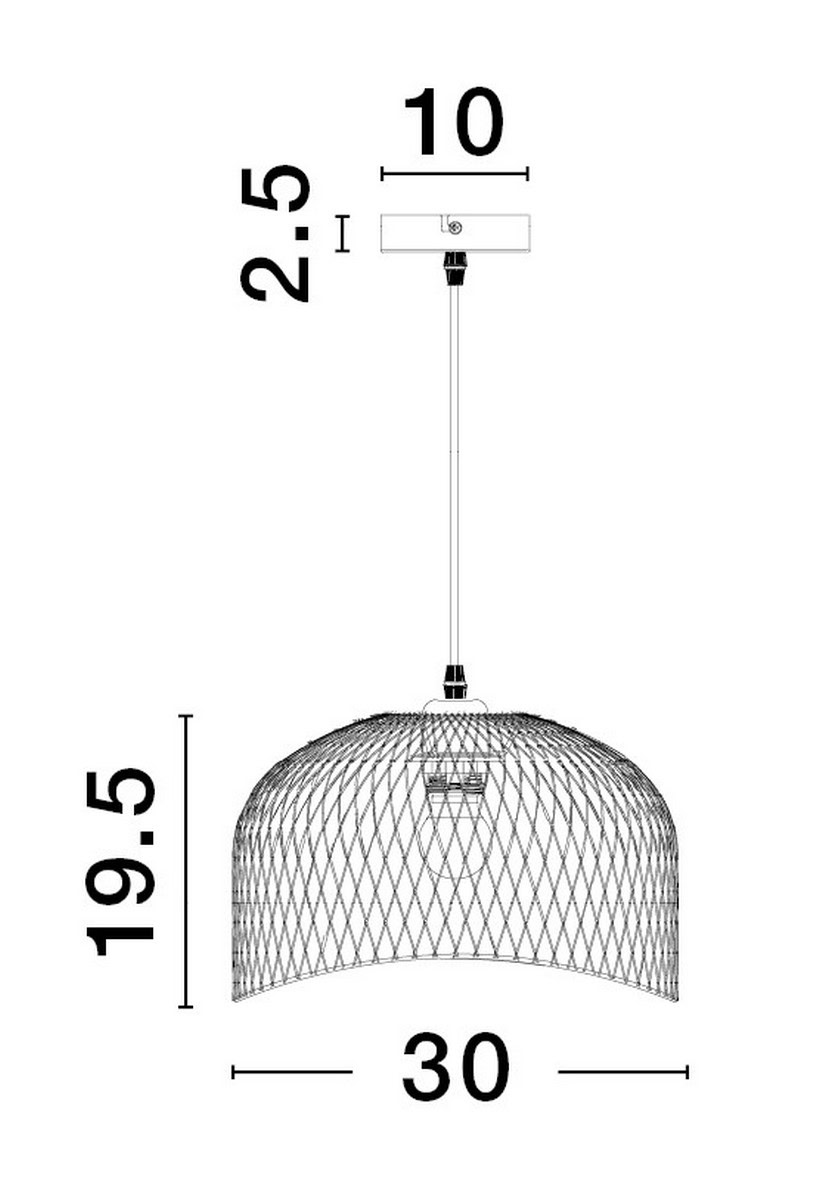 Lampa wisząca BAQUE LE43432 - Luces Exclusivas - obrazek 3