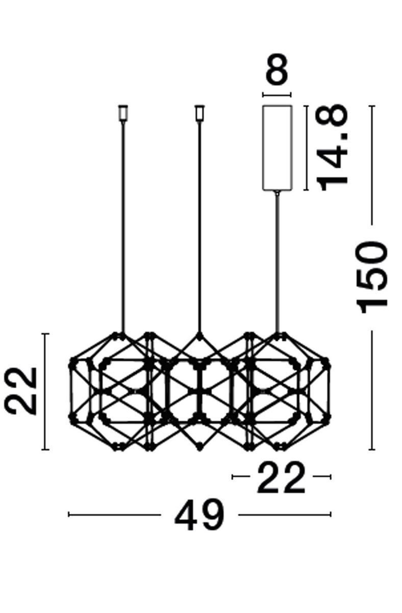 Lampa wisząca ASIS LE43479 - Luces Exclusivas - obrazek 2