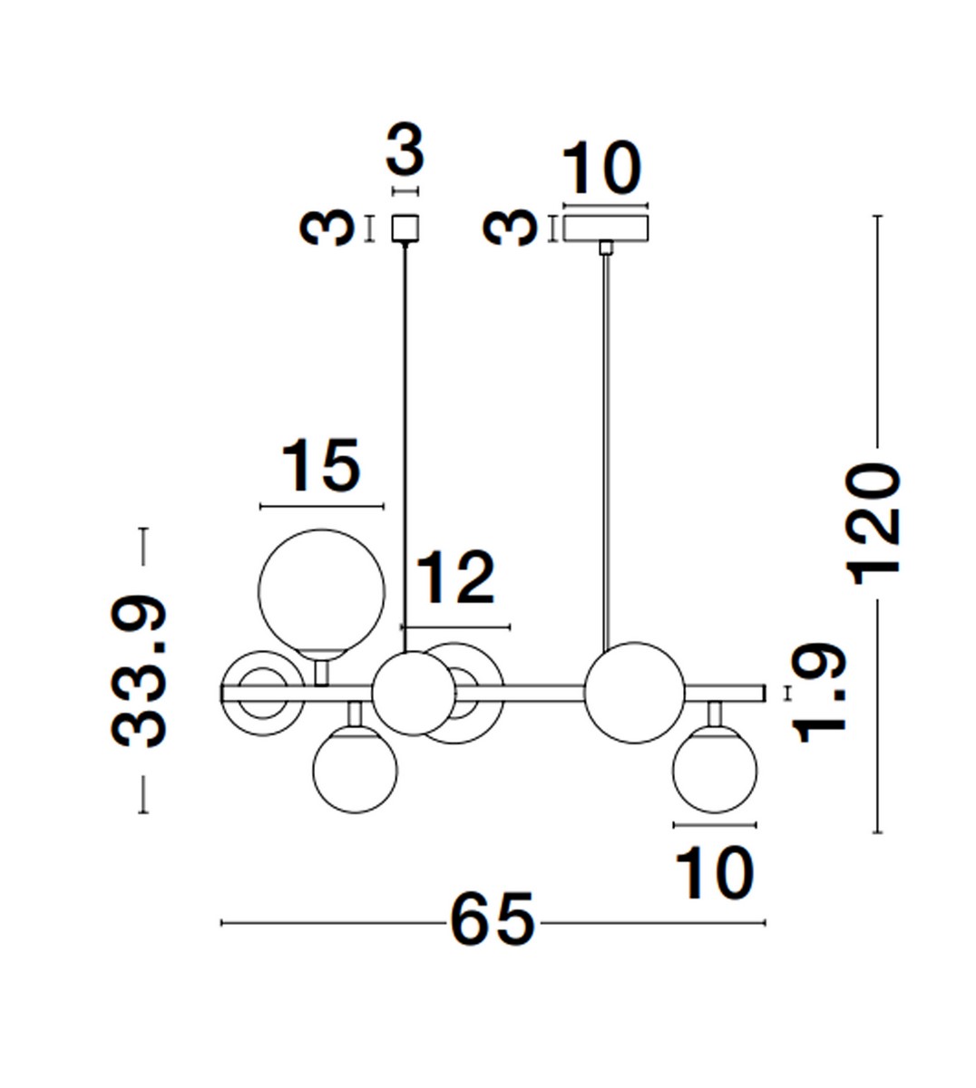 Lampa wisząca PARLA LE43676 - Luces Exclusivas - obrazek 2