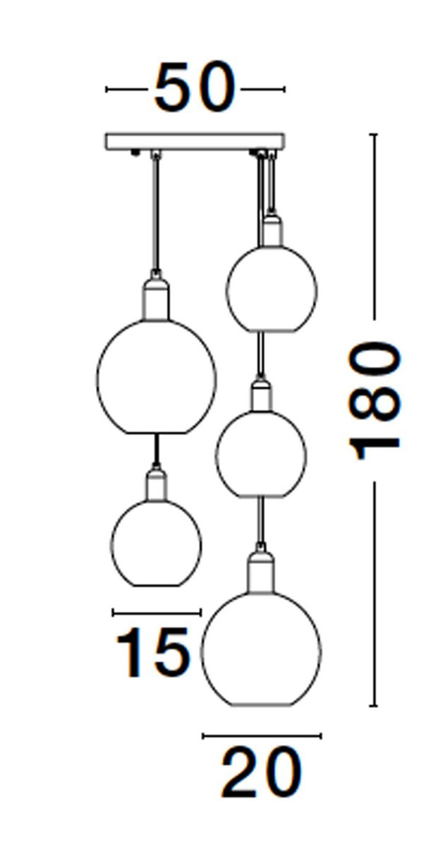 Lampa wisząca BALCHE LE43696 - Luces Exclusivas - obrazek 2