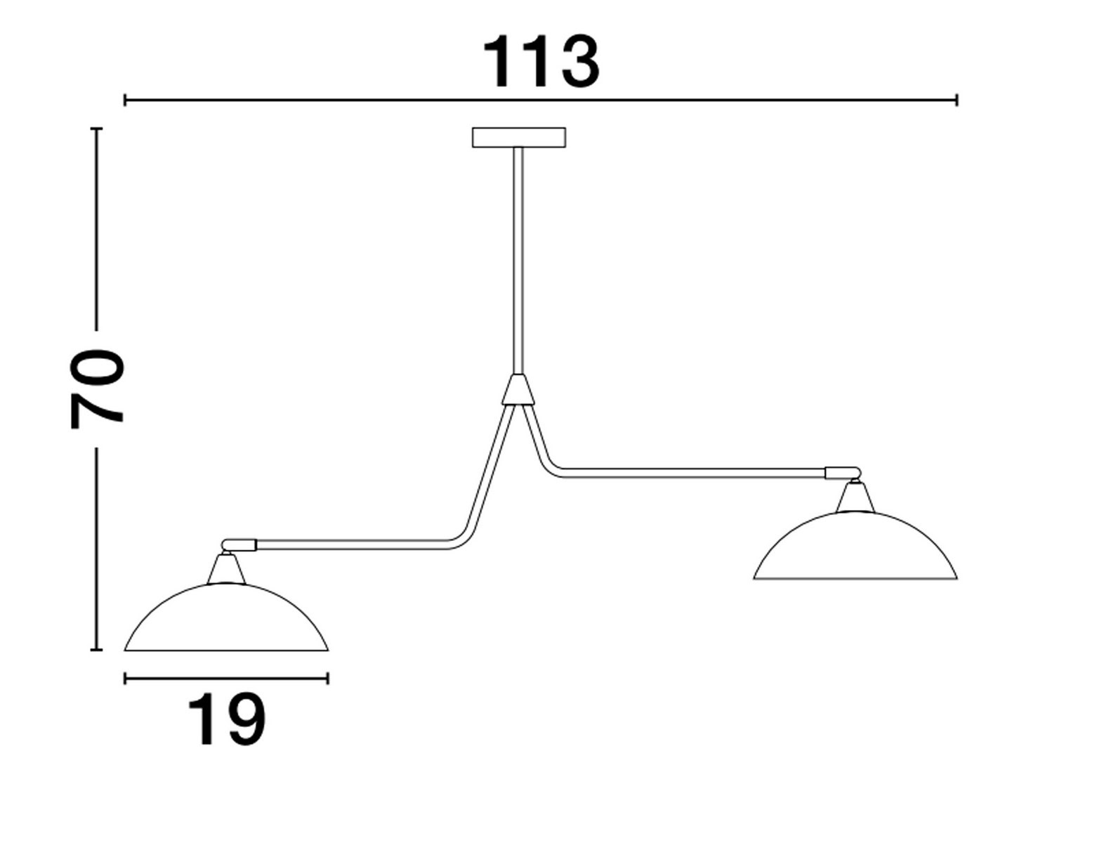 Lampa wisząca BAMORE LE43707 - Luces Exclusivas - obrazek 2