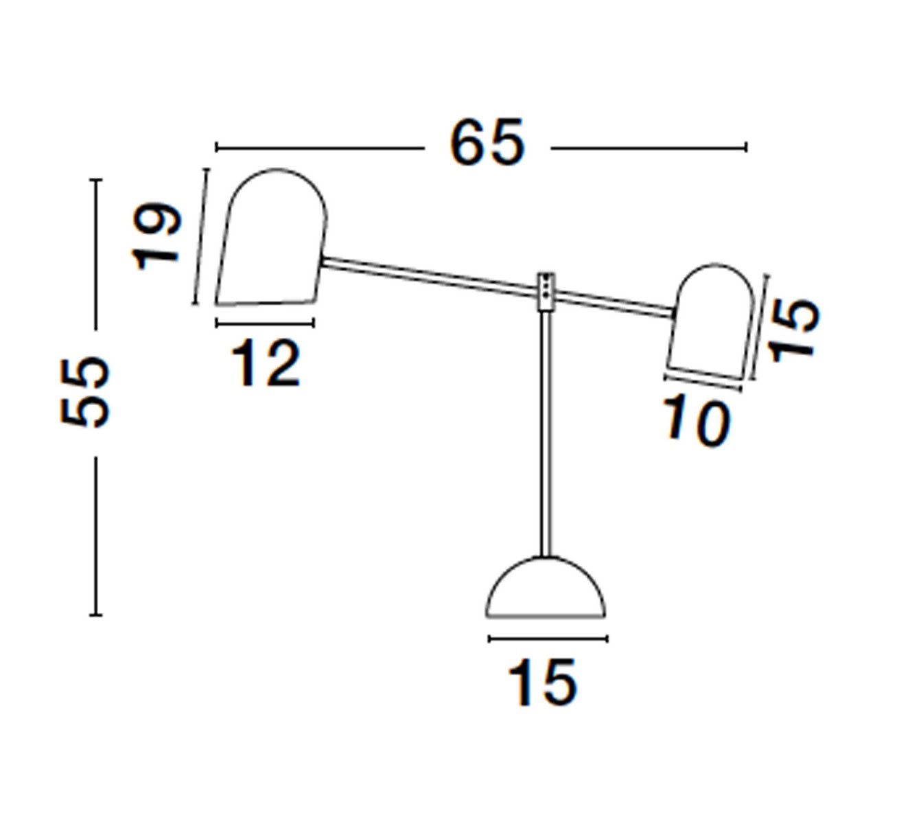 Lampa biurkowa ABASOLO LE43736 - Luces Exclusivas - obrazek 3
