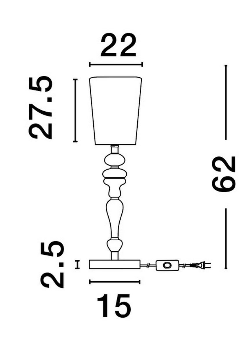 Lampa stołowa ALEM LE44206 - Luces Exclusivas - obrazek 3