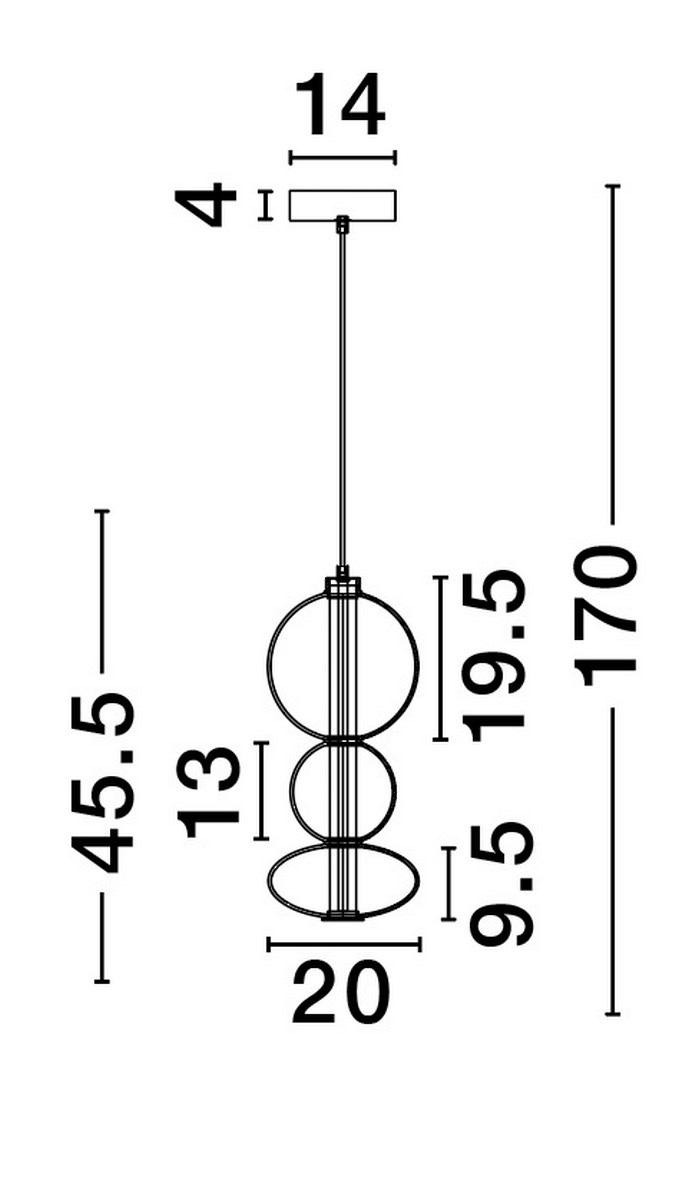 Lampa wisząca LUIS LE44221 - Luces Exclusivas - obrazek 4