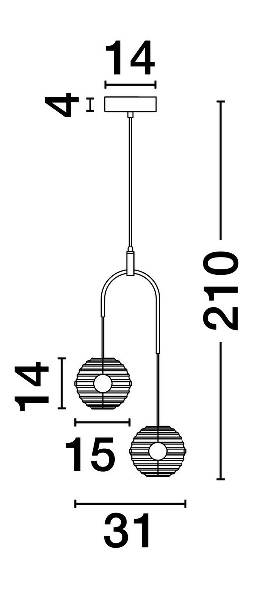 Lampa wisząca SECO LE44233 - Luces Exclusivas - obrazek 4