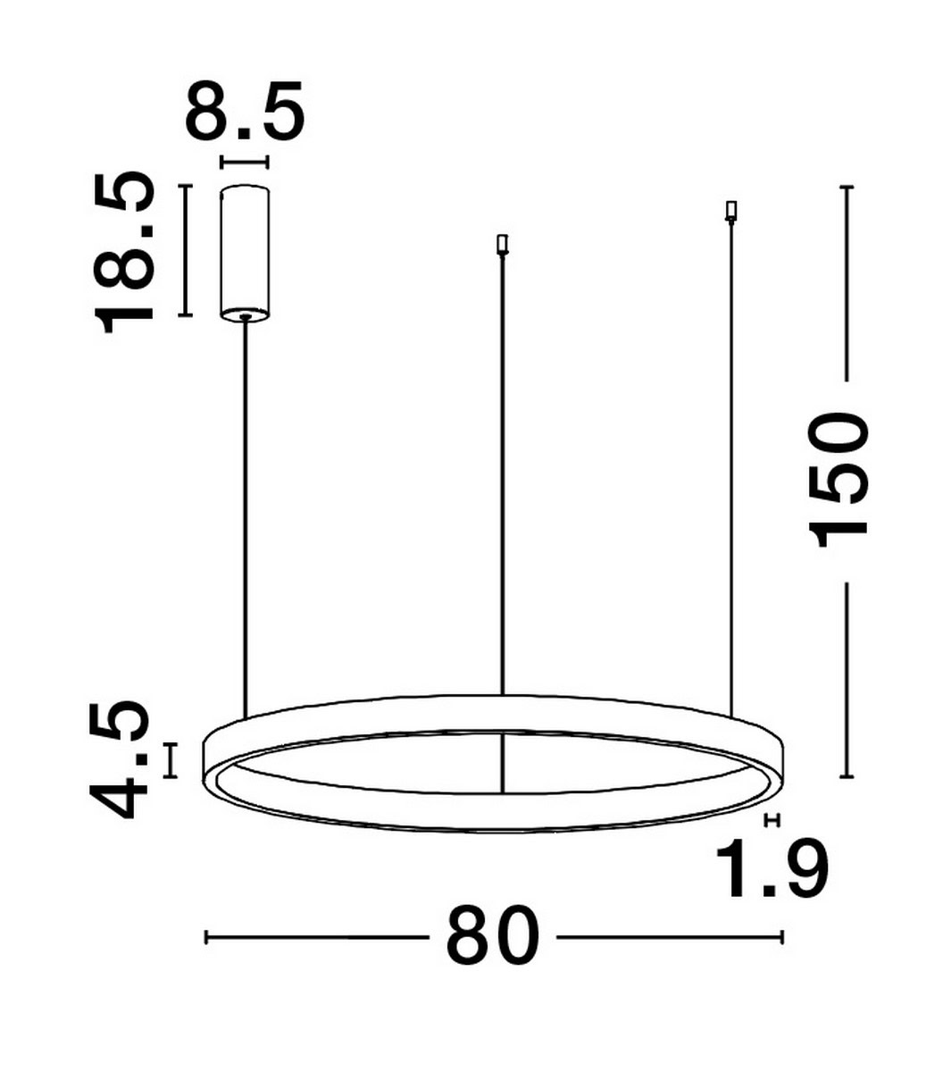 Lampa wisząca BARI LE44319 - Luces Exclusivas - obrazek 4