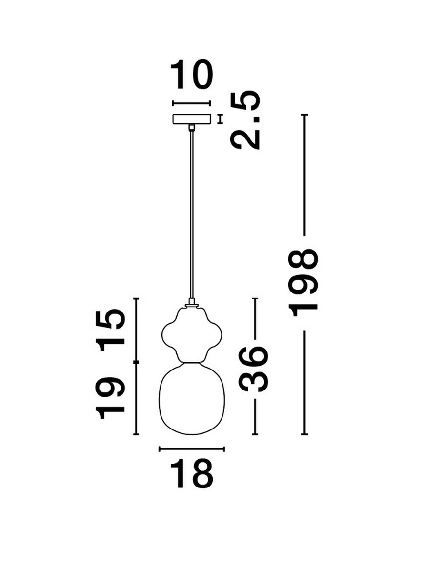 Lampa wisząca VILROSA LE44554 - Luces Exclusivas - obrazek 4