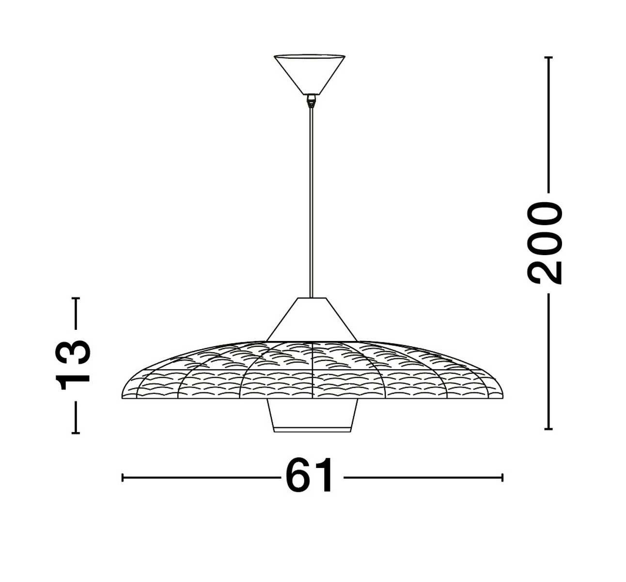 Lampa wisząca HUANUNI LE44574 - Luces Exclusivas - obrazek 4