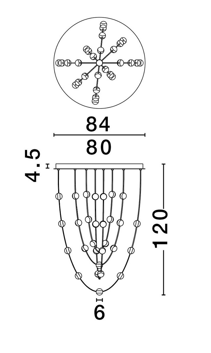 Lampa wisząca CUTERVO LE44602 - Luces Exclusivas - obrazek 4