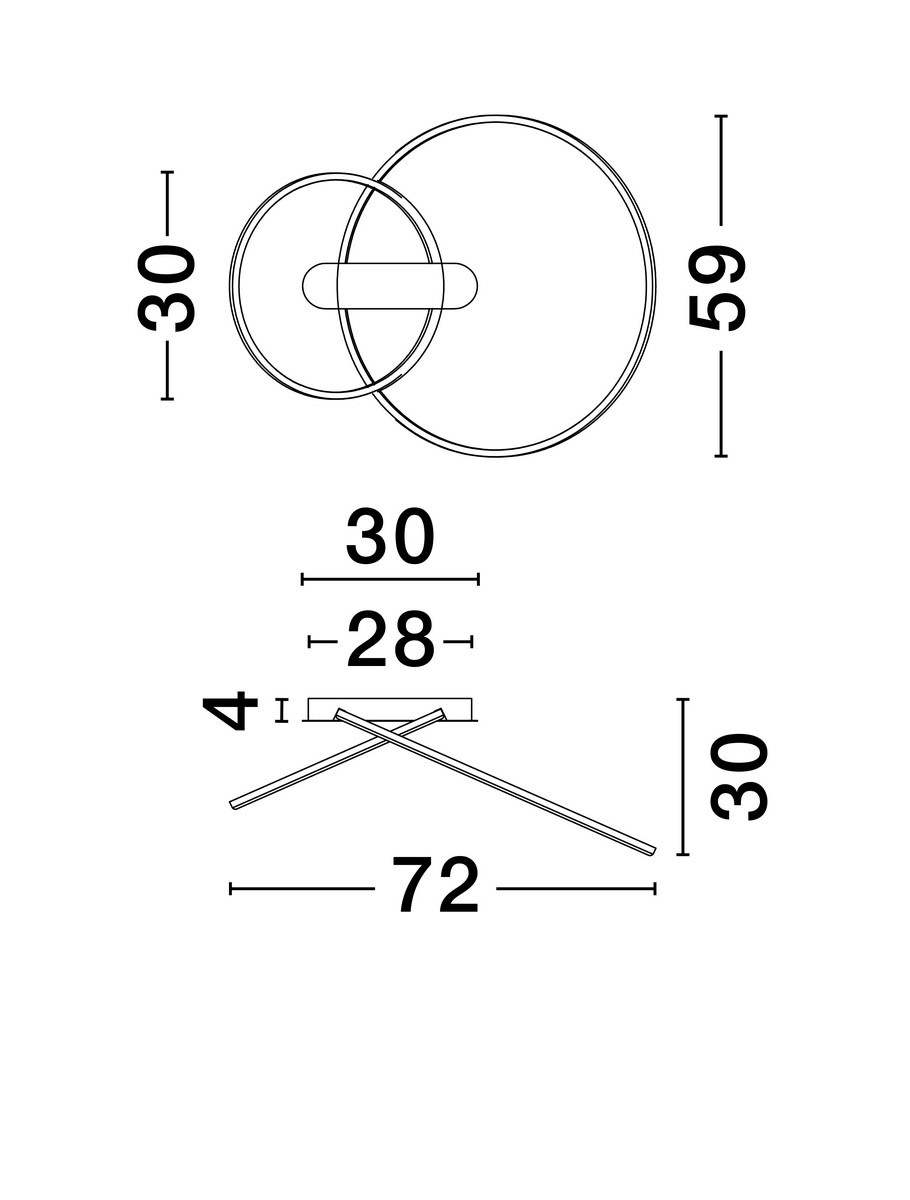 Lampa sufitowa COMARAPA LE44671 - Luces Exclusivas - obrazek 2