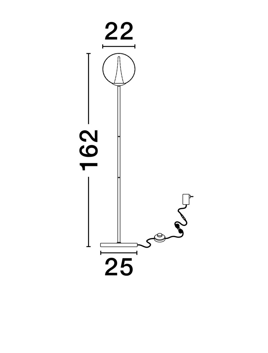 Lampa podłogowa HUALMAY LE44835 - Luces Exclusivas - obrazek 2