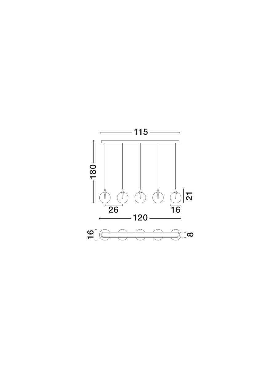 Lampa wisząca LURVELA LE45135 - Luces Exclusivas - obrazek 4