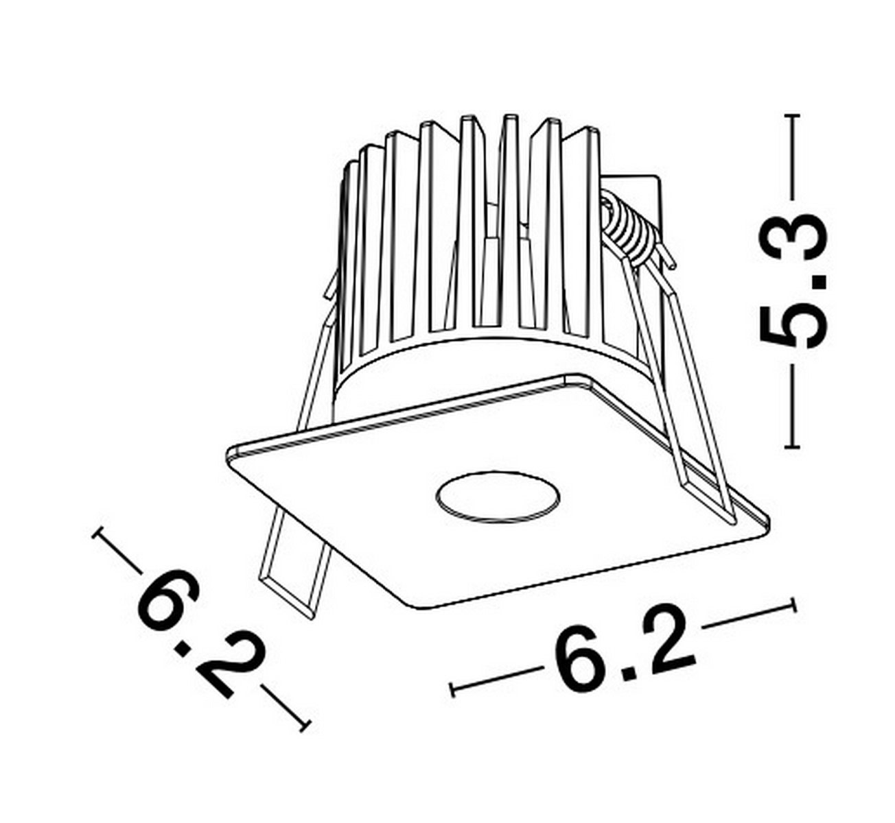 Lampa wpuszczana ACALAMA LE61602 - Luces Exclusivas - obrazek 2
