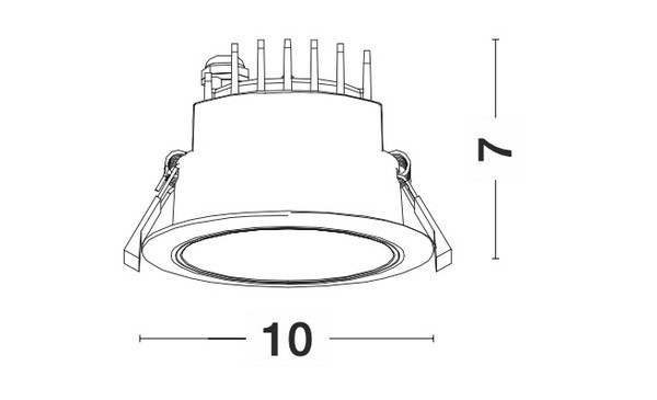 Lampa wpuszczana hermetyczna ZURECA LE65114 - Luces Exclusivas - obrazek 4