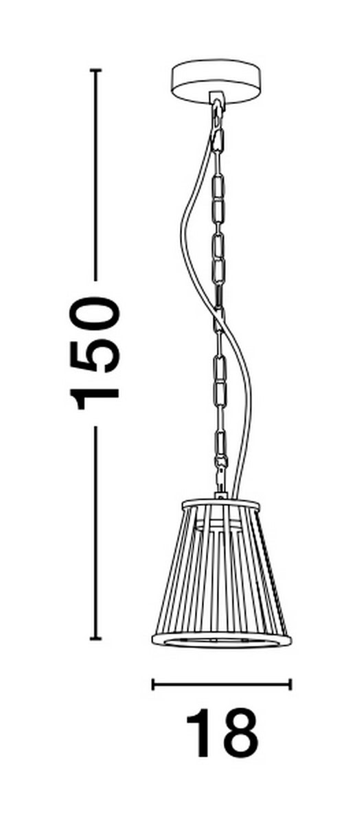 Zewnętrzna lampa wisząca ACEVES LE73511 - Luces Exclusivas - obrazek 3