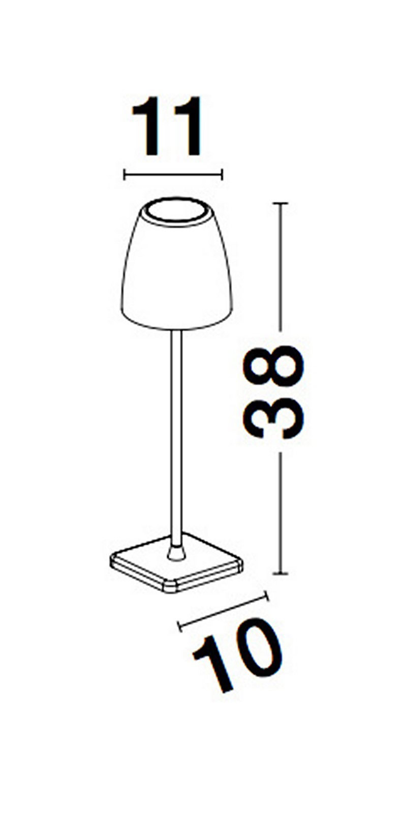 Lampka zewnętrzna przenośna AGUITA LE73547 - Luces Exclusivas - obrazek 4