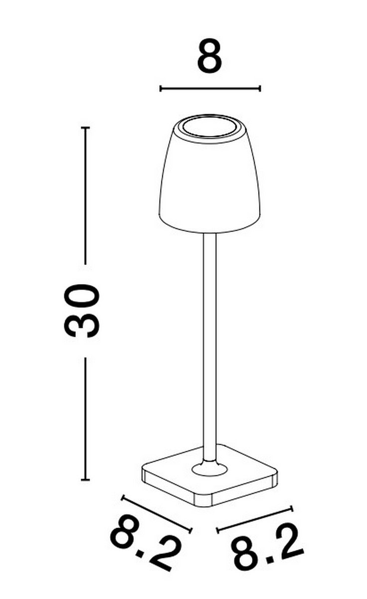 Lampka zewnętrzna przenośna AGUITA LE73549 - Luces Exclusivas - obrazek 2