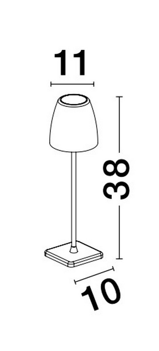 Lampka zewnętrzna przenośna AGUITA LE73553 - Luces Exclusivas - obrazek 2