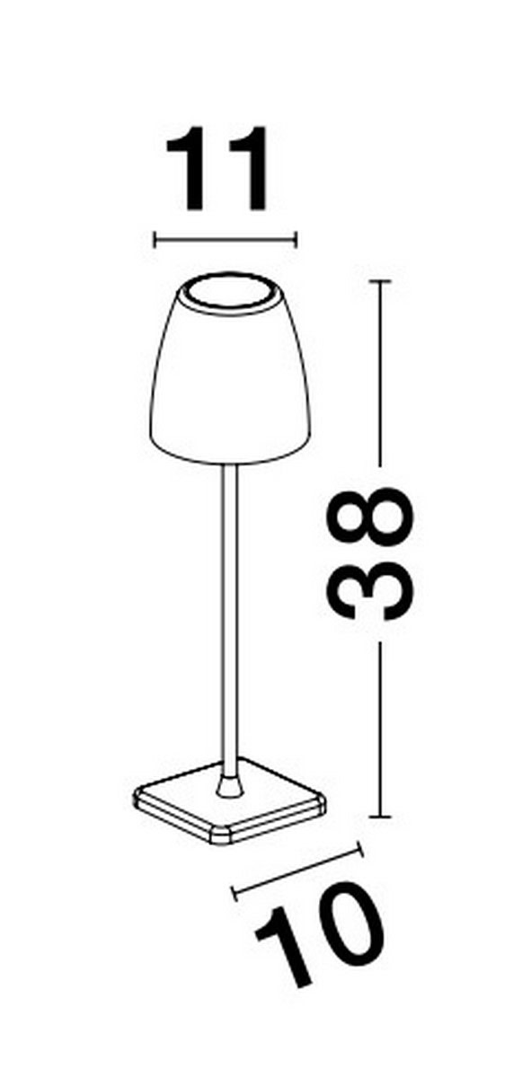 Lampka zewnętrzna przenośna AGUITA LE73554 - Luces Exclusivas - obrazek 2