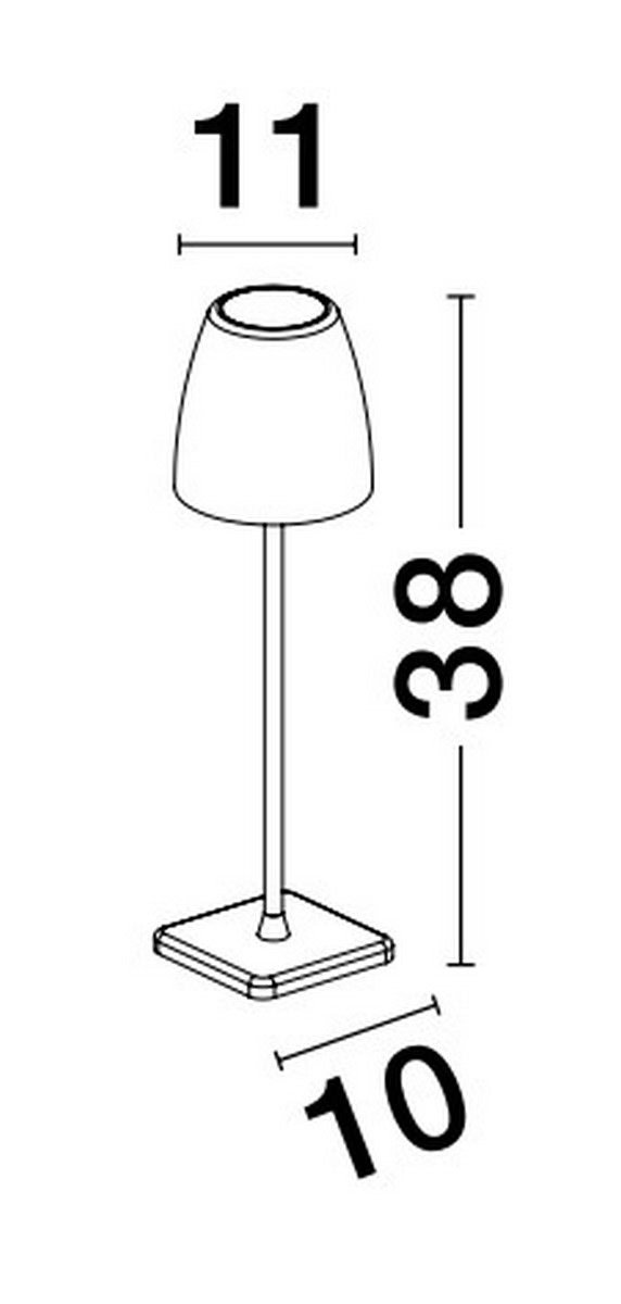 Lampka zewnętrzna przenośna AGUITA LE73555 - Luces Exclusivas - obrazek 2