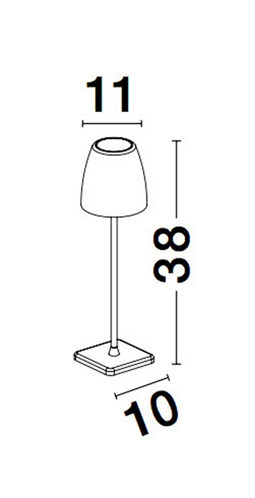 Lampka zewnętrzna przenośna AGUITA LE73556 - Luces Exclusivas - obrazek 4