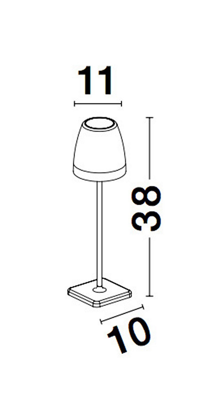 Lampka zewnętrzna przenośna AGUITA LE73560 - Luces Exclusivas - obrazek 2