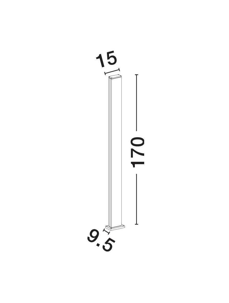 Zewnętrzna lampa stojąca LERMA LE73602 - Luces Exclusivas - obrazek 4