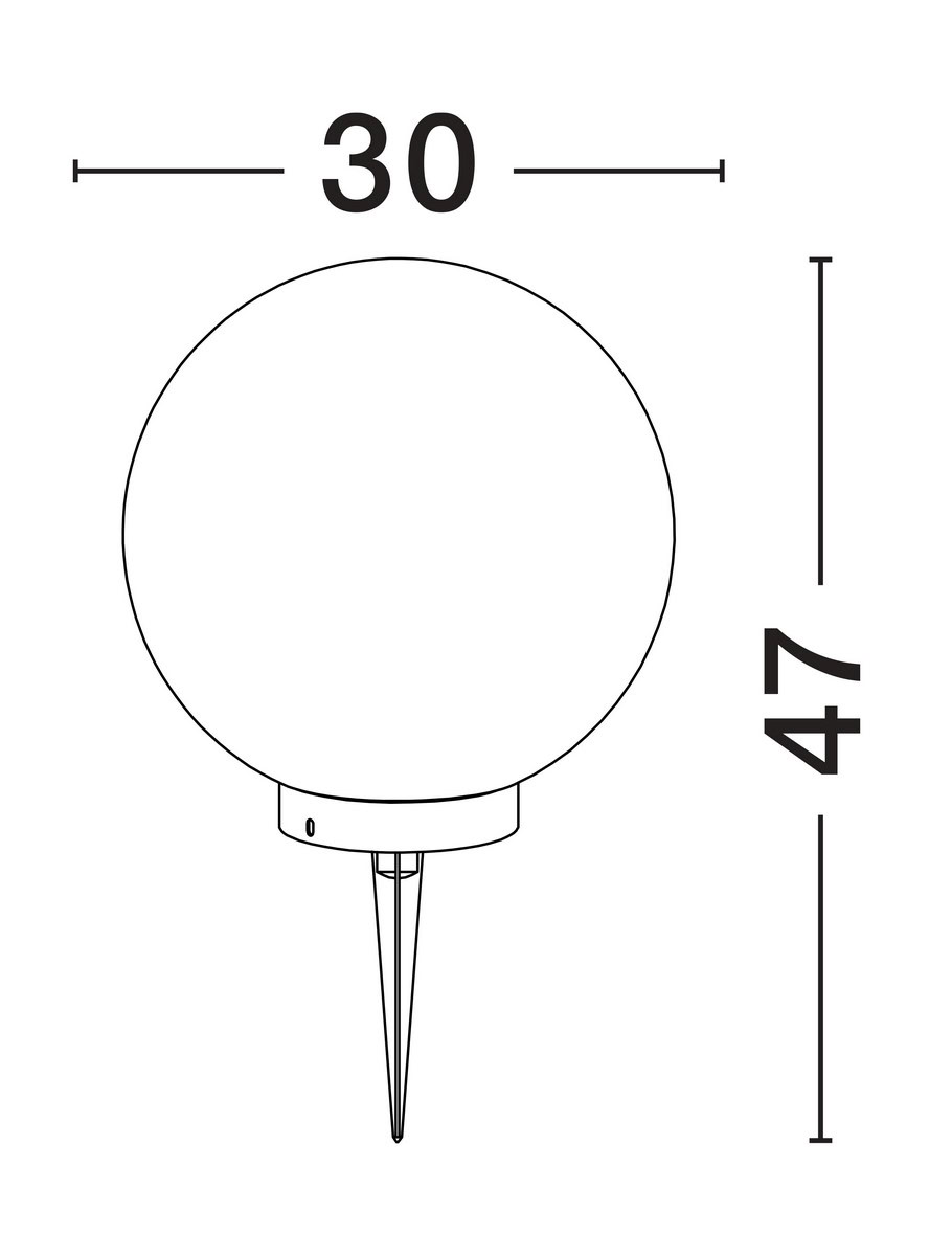 Zewnętrzna lampa stojąca CELENDIN 30 cm LE73754 - Luces Exclusivas - obrazek 2