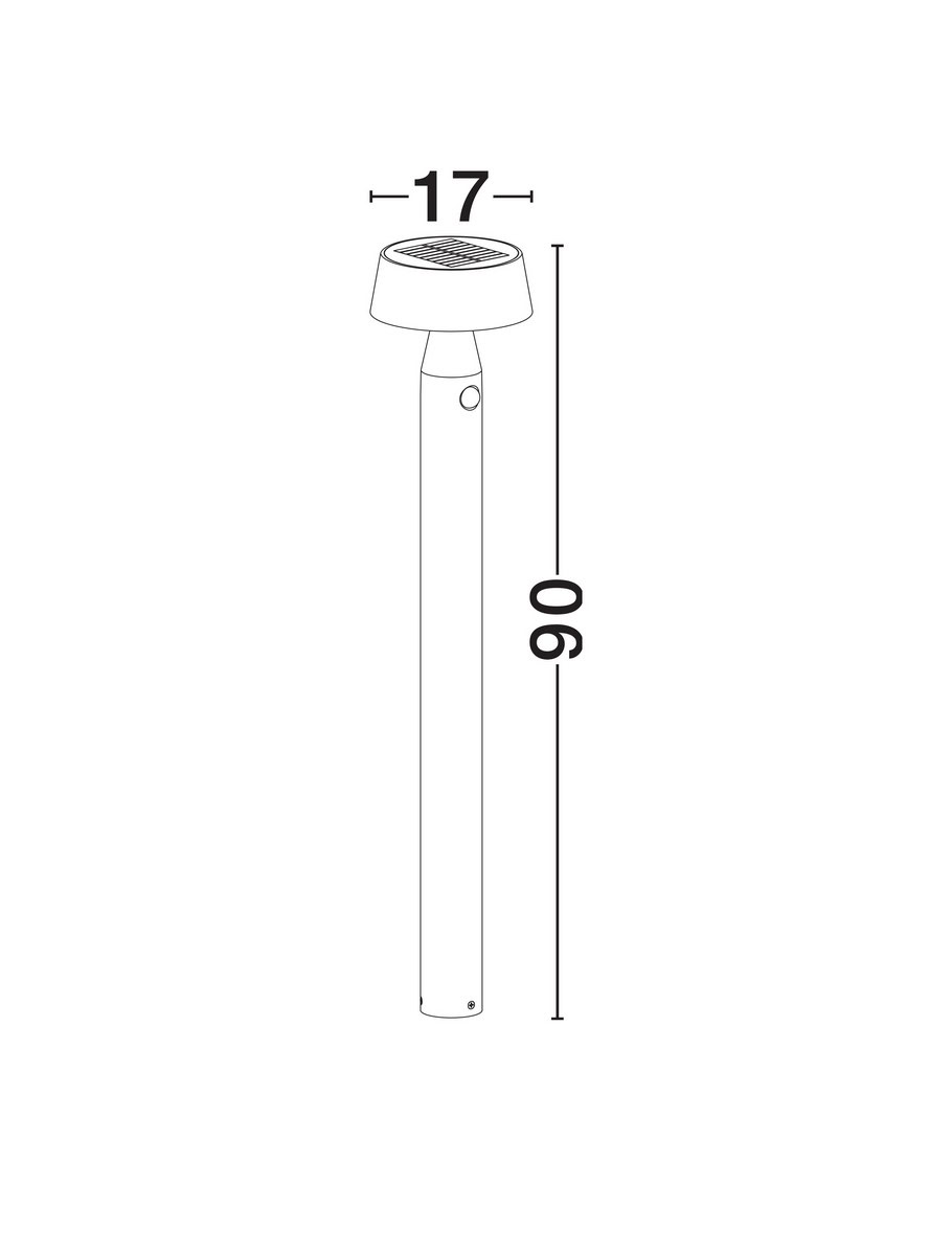 Zewnętrzna lampa stojąca solarna FRAVELA LE75125 - Luces Exclusivas - obrazek 5