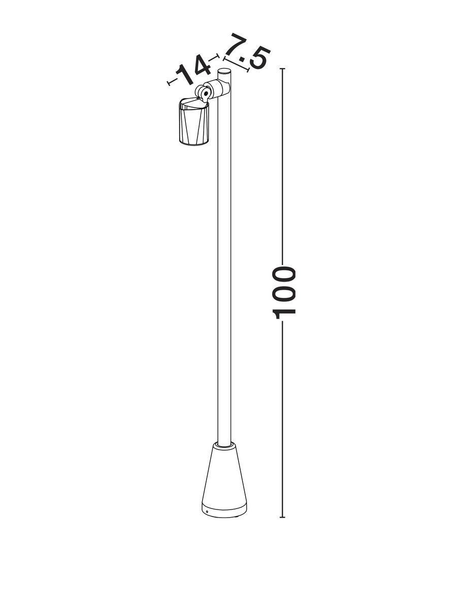 Zewnętrzna lampa stojąca TRASERA LE75164 - Luces Exclusivas - obrazek 4