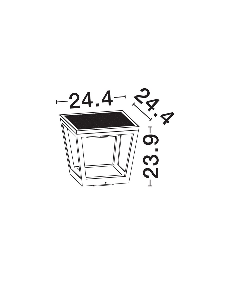 Zewnętrzna lampa stojąca solarna CANDELA LE75178 - Luces Exclusivas - obrazek 5