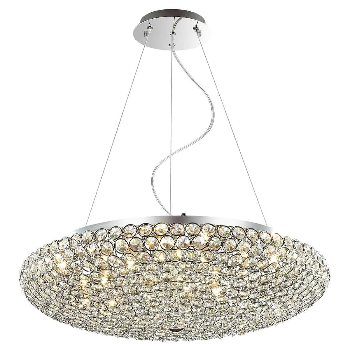 Lampa kryształowa wisząca SANTO MA04995CA-012 - Italux