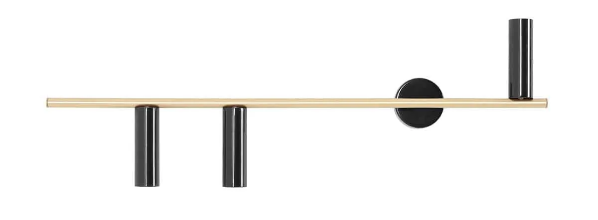 Kinkiet designerski TREVO 3 BLACK BRASS (lewy) 1083Y40 - Aldex