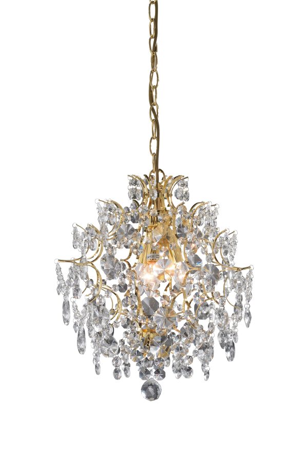 Lampa kryształowa wisząca ROSENDAL 3L Złoty/MC 100524 - Markslojd