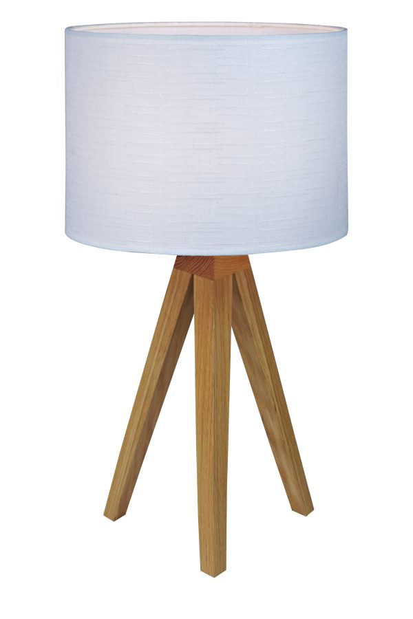 Lampa stołowa KULLEN Dąb/Biały 104625 - Markslojd