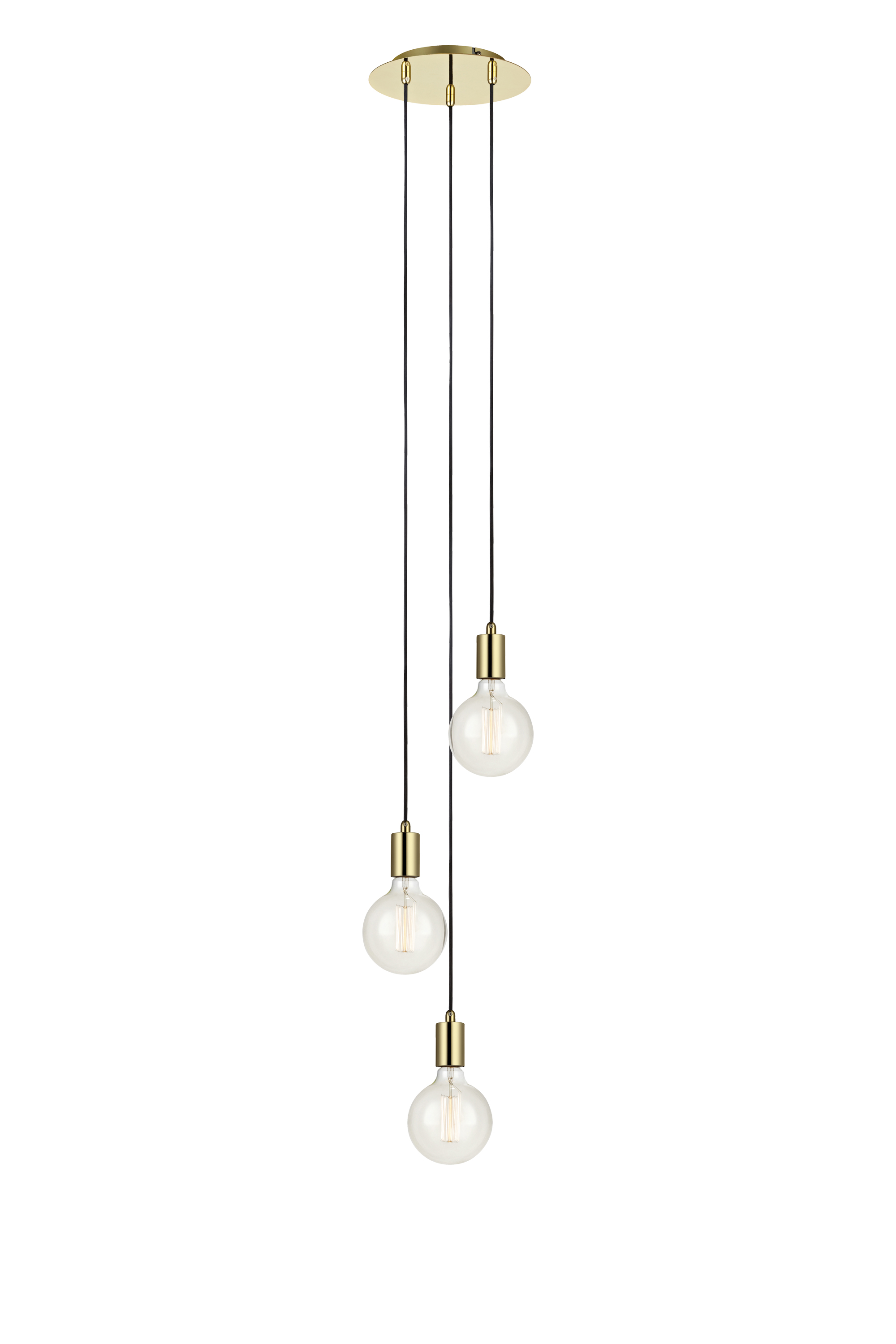 Lampa wisząca SKY 3L Okrągła Złota 106333 - Markslojd