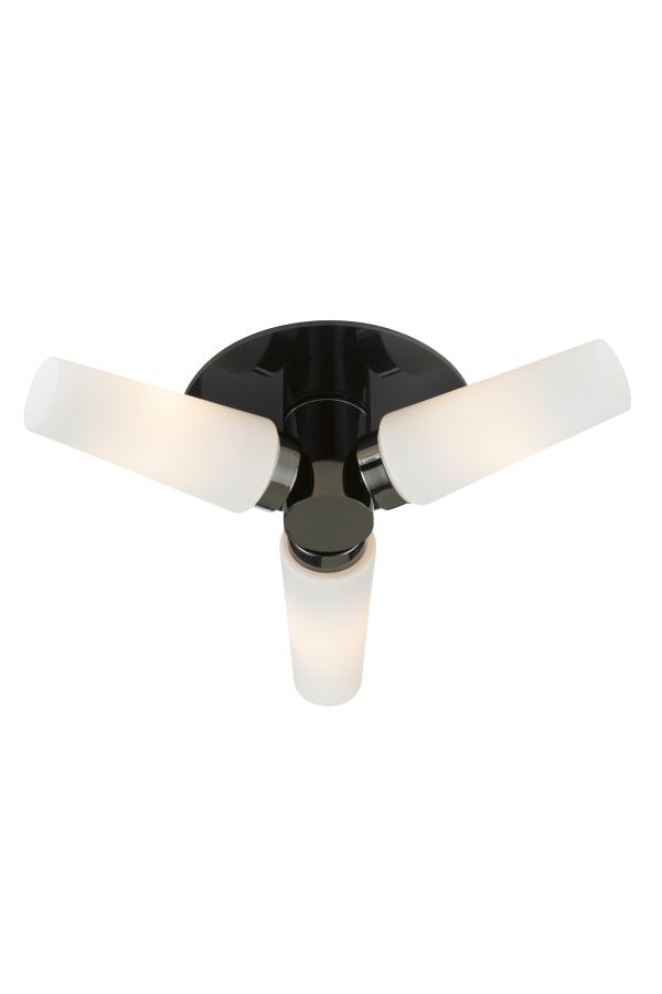 Lampa sufitowa BRASTAD 3L Czarny/Biały IP44 107618 - Markslojd
