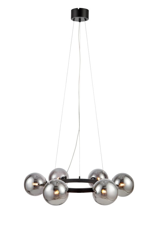 Lampa wisząca nowoczesna CIRCLE Black/Smoke 108051 - Markslojd